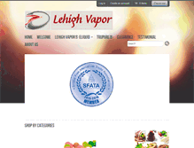 Tablet Screenshot of lehighvape.com